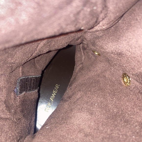 Rocawear High Heeled Boots Woth Gold Brass Snap Buttons & Side Zippers - Picture 9 of 11